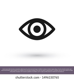 Eye Vector icon . Lorem Ipsum Illustration design