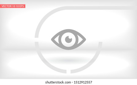 Eye Vector icon . Lorem Ipsum Illustration design