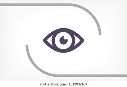 Eye Vector icon . Lorem Ipsum Illustration design