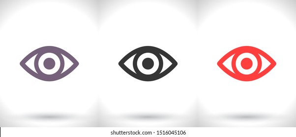 Eye Vector icon . Lorem Ipsum Illustration design