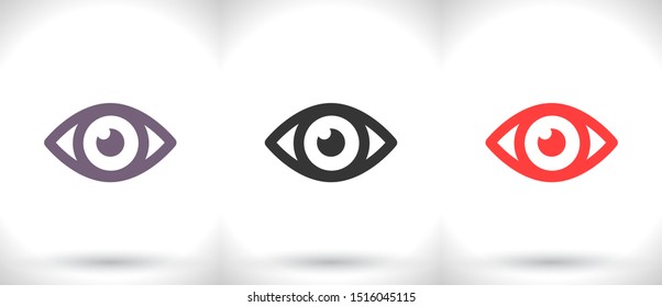 Eye Vector icon . Lorem Ipsum Illustration design