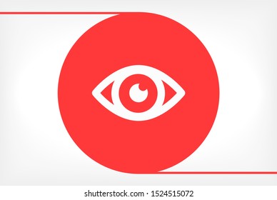 Eye Vector icon . Lorem Ipsum Illustration design