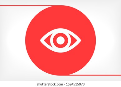 Eye Vector icon . Lorem Ipsum Illustration design
