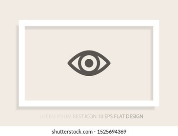 Eye Vector icon . Lorem Ipsum Illustration design