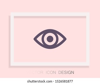 Eye Vector icon . Lorem Ipsum Illustration design