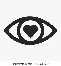 Eye vector icon , lorem ipsum Flat design