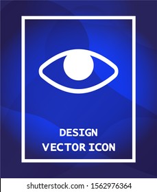 Eye vector icon , lorem ipsum Flat design