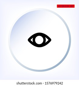 Eye vector icon , lorem ipsum Flat design