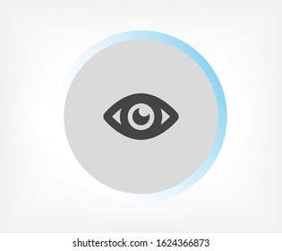 Eye vector icon , lorem ipsum Flat design