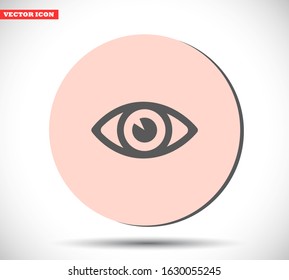 Eye vector icon , lorem ipsum Flat design