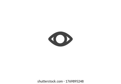 Eye vector icon , lorem ipsum Flat design