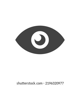 Eye vector icon. Modern eps 10 vision flat illustration symbol.