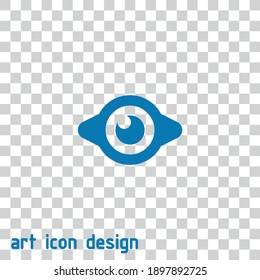 eye vector icon on an abstract background