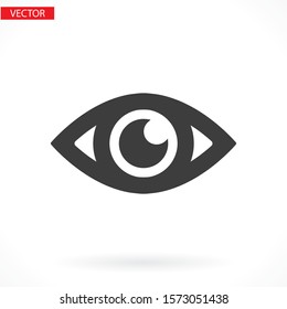 Eye vector icon. Open eye icon 