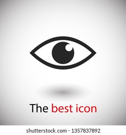 Eye vector icon. Open eye icon, The eye of the beholder. Web design icon. Symbol of the human eye. Vector EPS 10