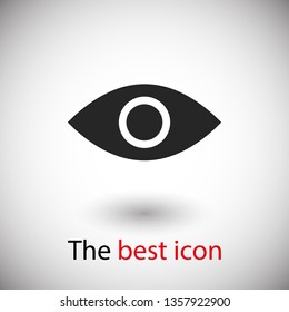 Eye vector icon. Open eye icon, The eye of the beholder. Web design icon. Symbol of the human eye. Vector EPS 10