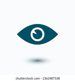 Eye vector icon. Open eye icon, The eye of the beholder. Web design icon. Symbol of the human eye. Vector EPS 10