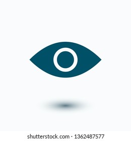Eye vector icon. Open eye icon, The eye of the beholder. Web design icon. Symbol of the human eye. Vector EPS 10