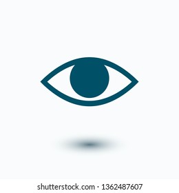 Eye vector icon. Open eye icon, The eye of the beholder. Web design icon. Symbol of the human eye. Vector EPS 10