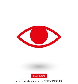 Eye vector icon. Open eye icon, The eye of the beholder. Web design icon. Symbol of the human eye. Vector EPS 10