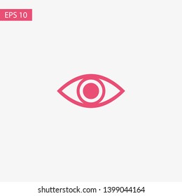 Eye vector icon. Open eye icon, The eye of the beholder. Web design icon. Symbol of the human eye. Vector EPS 10