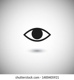 Eye vector icon. Open eye icon, The eye of the beholder. Web design icon. Symbol of the human eye. Vector EPS 10