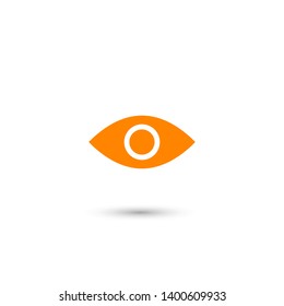 Eye vector icon. Open eye icon, The eye of the beholder. Web design icon. Symbol of the human eye. Vector EPS 10