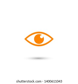 Eye vector icon. Open eye icon, The eye of the beholder. Web design icon. Symbol of the human eye. Vector EPS 10