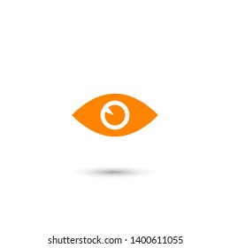 Eye vector icon. Open eye icon, The eye of the beholder. Web design icon. Symbol of the human eye. Vector EPS 10