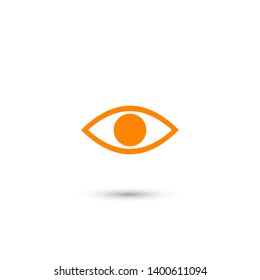 Eye vector icon. Open eye icon, The eye of the beholder. Web design icon. Symbol of the human eye. Vector EPS 10