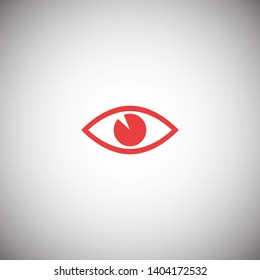 Eye vector icon. Open eye icon, The eye of the beholder. Web design icon. Symbol of the human eye. Vector EPS 10