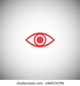 Eye vector icon. Open eye icon, The eye of the beholder. Web design icon. Symbol of the human eye. Vector EPS 10