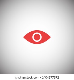 Eye vector icon. Open eye icon, The eye of the beholder. Web design icon. Symbol of the human eye. Vector EPS 10