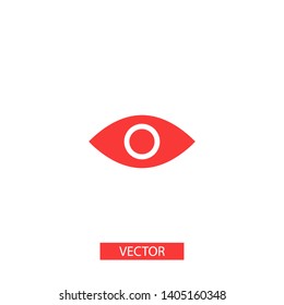 Eye vector icon. Open eye icon, The eye of the beholder. Web design icon. Symbol of the human eye. Vector EPS 10