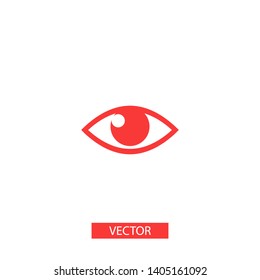 Eye vector icon. Open eye icon, The eye of the beholder. Web design icon. Symbol of the human eye. Vector EPS 10