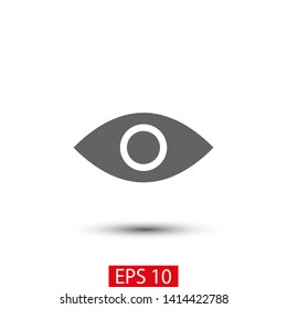 Eye vector icon. Open eye icon, The eye of the beholder. Web design icon. Symbol of the human eye. Vector EPS 10