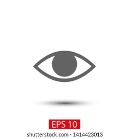 Eye vector icon. Open eye icon, The eye of the beholder. Web design icon. Symbol of the human eye. Vector EPS 10