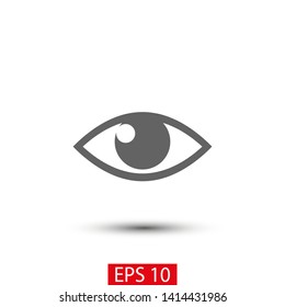 Eye vector icon. Open eye icon, The eye of the beholder. Web design icon. Symbol of the human eye. Vector EPS 10
