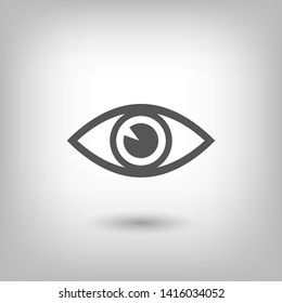 Eye vector icon. Open eye icon, The eye of the beholder. Web design icon. Symbol of the human eye. Vector EPS 10