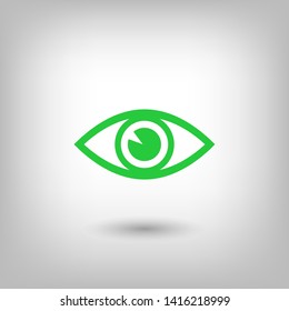 Eye vector icon. Open eye icon, The eye of the beholder. Web design icon. Symbol of the human eye. Vector EPS 10