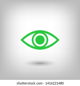 Eye vector icon. Open eye icon, The eye of the beholder. Web design icon. Symbol of the human eye. Vector EPS 10