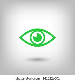 Eye vector icon. Open eye icon, The eye of the beholder. Web design icon. Symbol of the human eye. Vector EPS 10