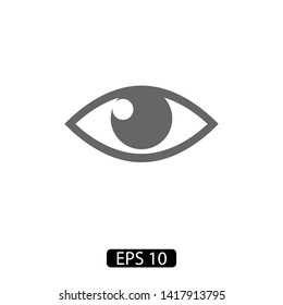 Eye vector icon. Open eye icon, The eye of the beholder. Web design icon. Symbol of the human eye. Vector EPS 10
