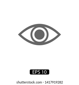 Eye vector icon. Open eye icon, The eye of the beholder. Web design icon. Symbol of the human eye. Vector EPS 10