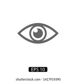 Eye vector icon. Open eye icon, The eye of the beholder. Web design icon. Symbol of the human eye. Vector EPS 10
