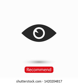 Eye vector icon. Open eye icon, The eye of the beholder. Web design icon. Symbol of the human eye. Vector EPS 10
