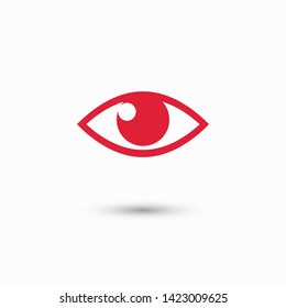 Eye vector icon. Open eye icon, The eye of the beholder. Web design icon. Symbol of the human eye. Vector EPS 10