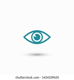 Eye vector icon. Open eye icon, The eye of the beholder. Web design icon. Symbol of the human eye. Vector EPS 10