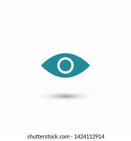 Eye vector icon. Open eye icon, The eye of the beholder. Web design icon. Symbol of the human eye. Vector EPS 10