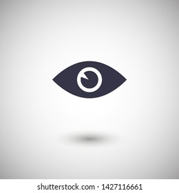 Eye vector icon. Open eye icon, The eye of the beholder. Web design icon. Symbol of the human eye. Vector EPS 10